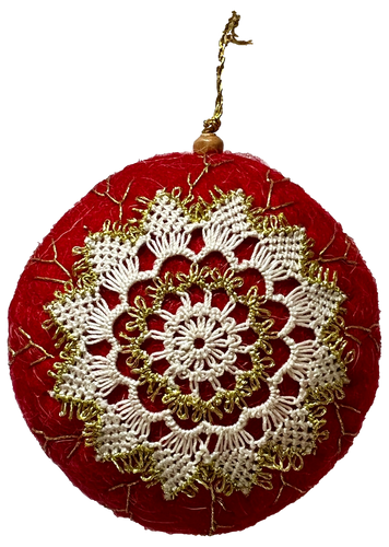 NEW! Felt Ornament Set with Lace