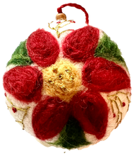 NEW! Felt Ornament "Embellished Pointsettia"