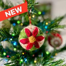 NEW! Felt Ornament "Embellished Pointsettia"