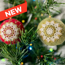 NEW! Felt Ornament Set with Lace